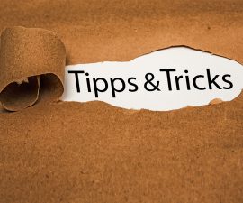Tipps und Tricks auf aufgerissenem Papier